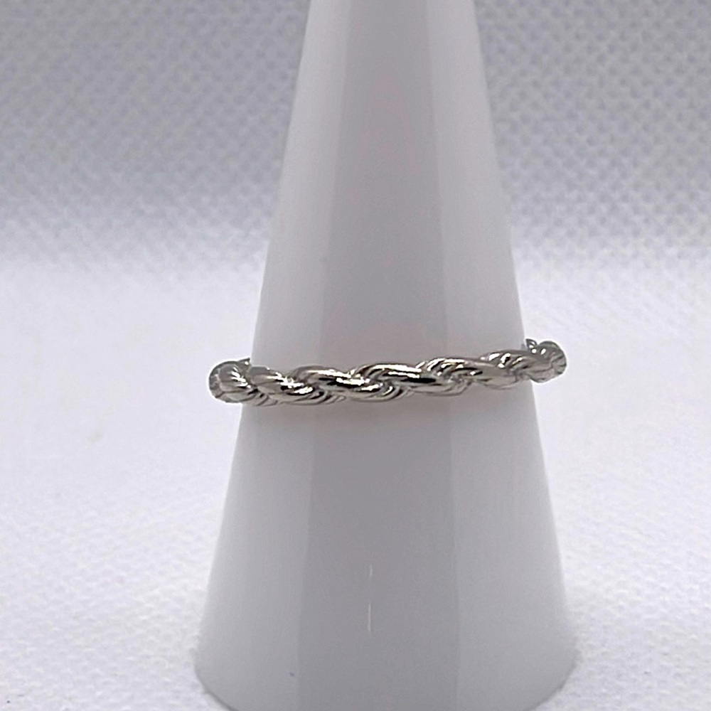 Miansai Sterling Silver Rope Chain Ring